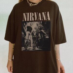 Nirvana Unisex T-Shirt, Vintage Band Tee, In Utero Nirvana Tour 90s Shirt